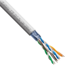 Кабель EXEGATE FUTP4-C5e-CCA-S24-IN-PVC-GY-305 FTP 4 пары кат.5e CCA, 0,52мм (24AWG), экран, 305м, серый EX301074RUS